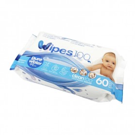 Lingettes wipes 100 pour bébé pure water