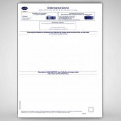 Ordonnances sécurisées dupliquées A4 personnalisable