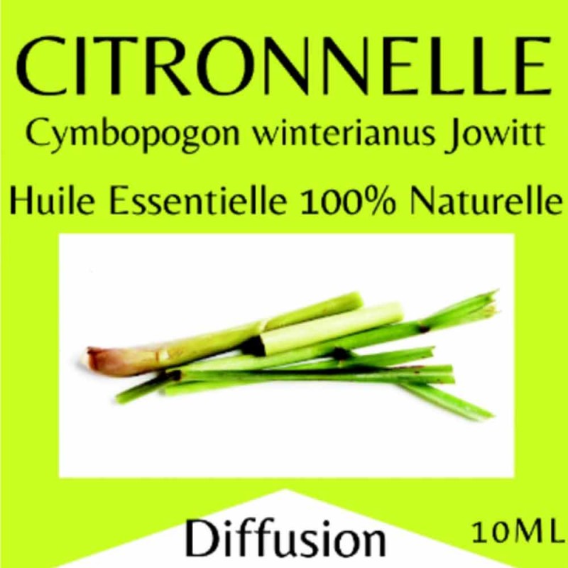 Huiles essentielles citronnelle - 10 ml