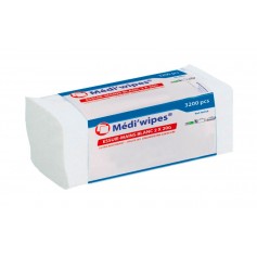 Essuie-Mains Lisses Blanc MEDI'WIPES
