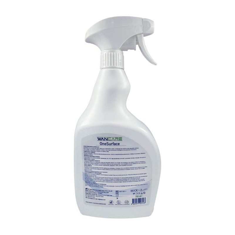 Spray désinfectant sans alcool 750 ml Wancare