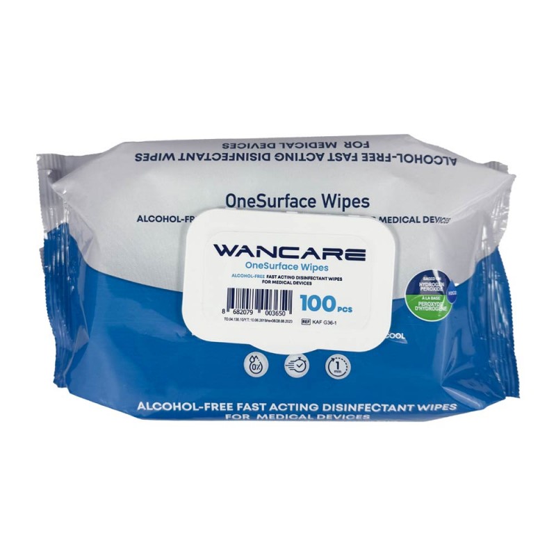 Lingettes désinfectantes sans alccol flowpack