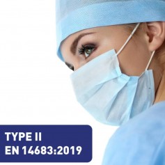 Masques chirurgicaux EN14683:2019 type IIR Boite de 50