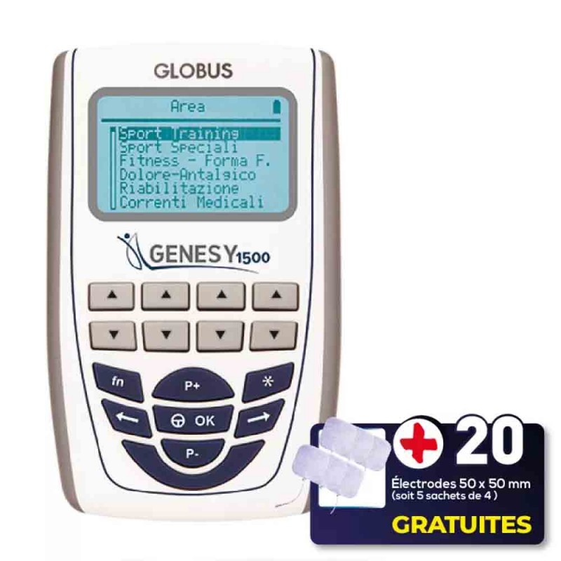 Électrostimulateur GENESY 1500 - GLOBUS ( +20 electrodes OFFERTES