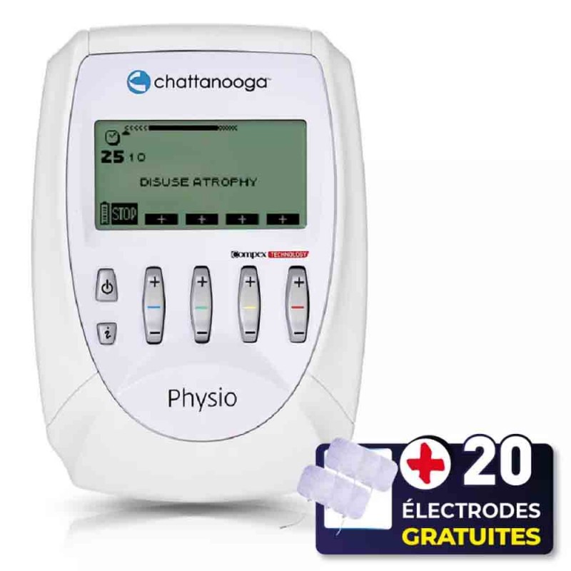 Electrostimulateur COMPEX PRO PHYSIO - CHATTANOOGA ( +20 Electrodes OFFERTES )