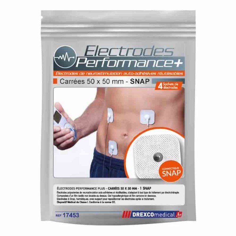 Électrodes auto-adhesives SNAP - PERFORMANCE PLUS