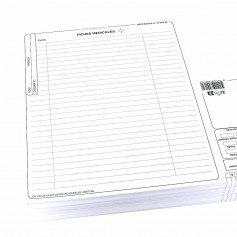 Fiches 3 volets Comed paquet de 250