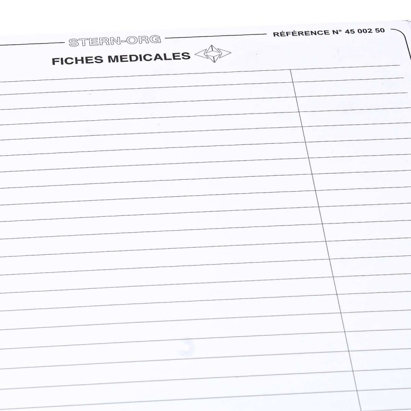 Fiches 3 volets Comed paquet de 250