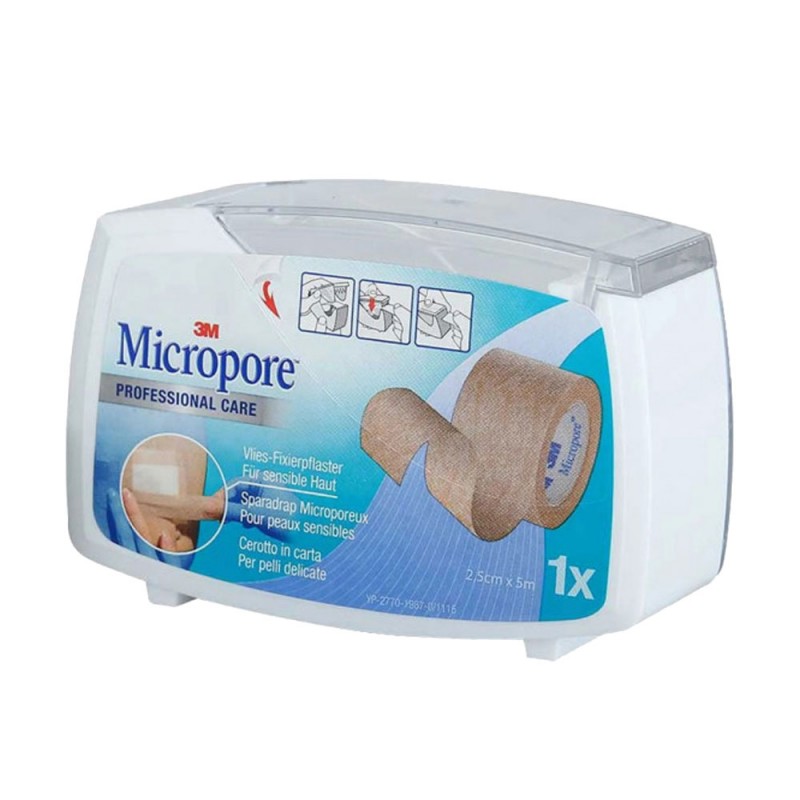 MICROPORE 2.5CM DEVIDOIR HERMETIQUE BLANC
