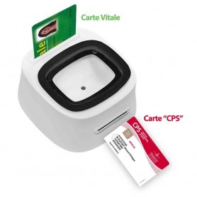Lecteur Sesam vitale Bifente 4 en 1 : QR code - NFC - Carte vitale