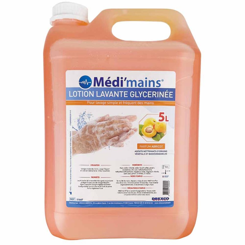 Lotion lavante abricot MEDI'MAINS - 5L