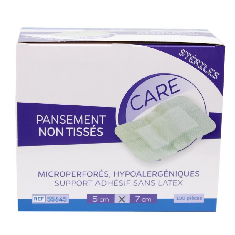 Pansements extensibles non tissés stériles Médi'Clinic - Blanc