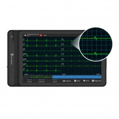 Tablette ECG 7 pouces 12 pistes avec interprétation Black Edition - Noir