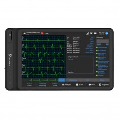 Tablette ECG 7 pouces 12 pistes avec interprétation Black Edition - Noir