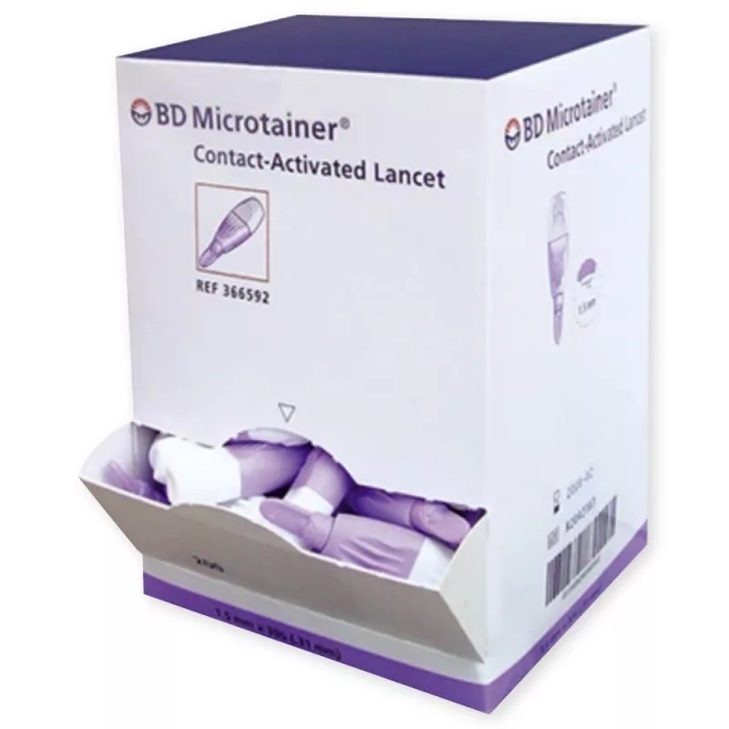 LANCETTES MICROTAINER CONTACT VIOLET 30G BD