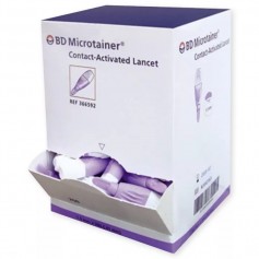 LANCETTES MICROTAINER CONTACT VIOLET 30G BD