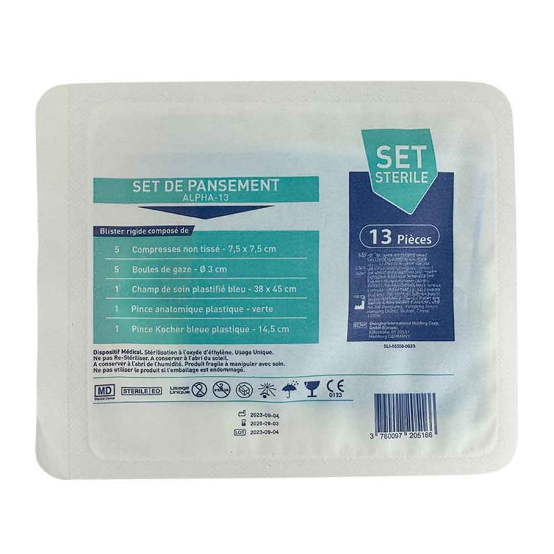 Set de pansement Alpha 13 - boite de 5 SETS