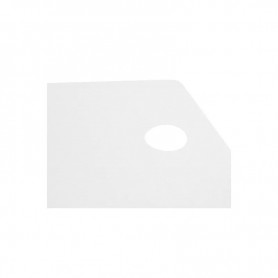 Housse éponge premium ouverture faciale - Blanc