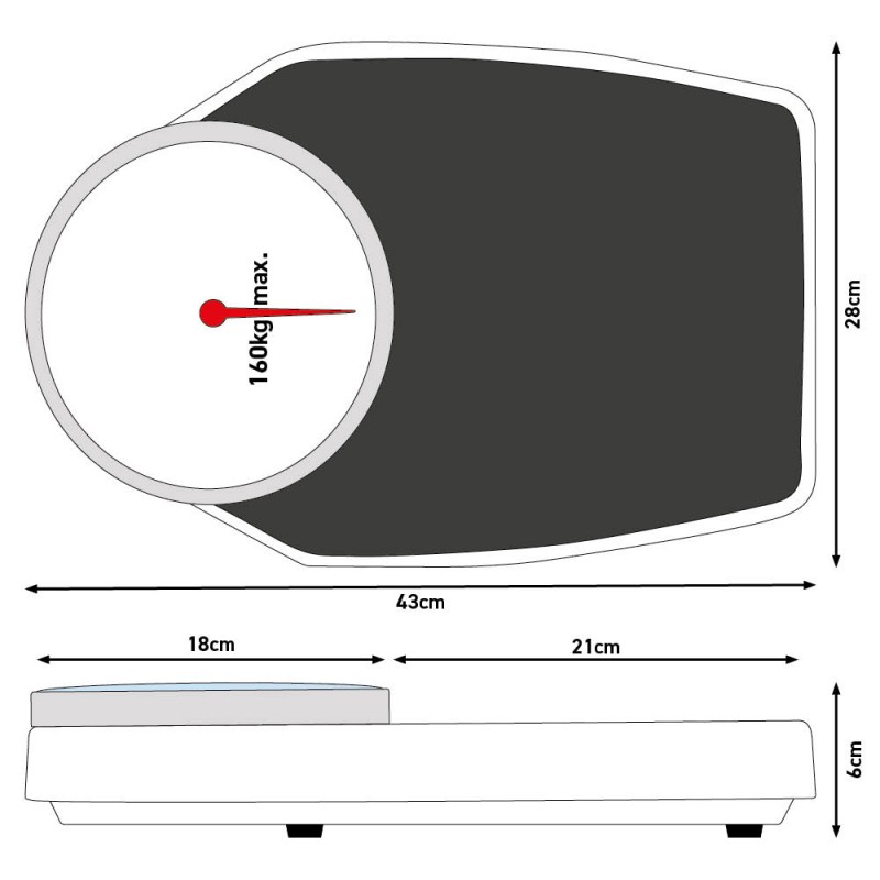 Pèse Personne Mecanique STRONG 160
