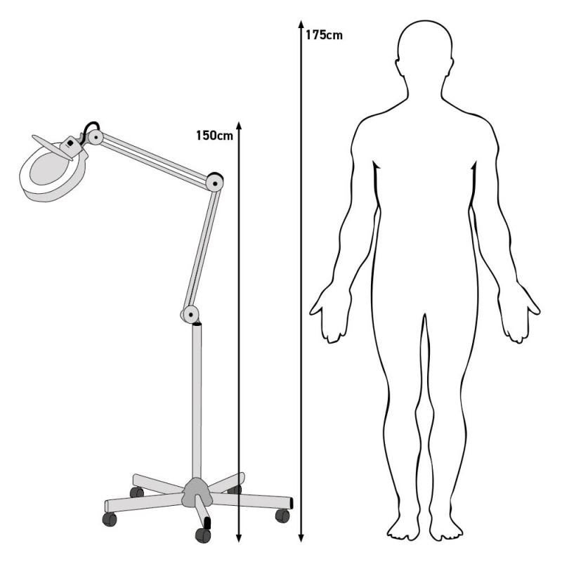 Lampe loupe ronde MÉDICLINIC - LED 18W