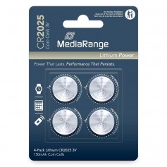 Pile Bouton lithium 3V 160 mAh CR2025 - MediaRange