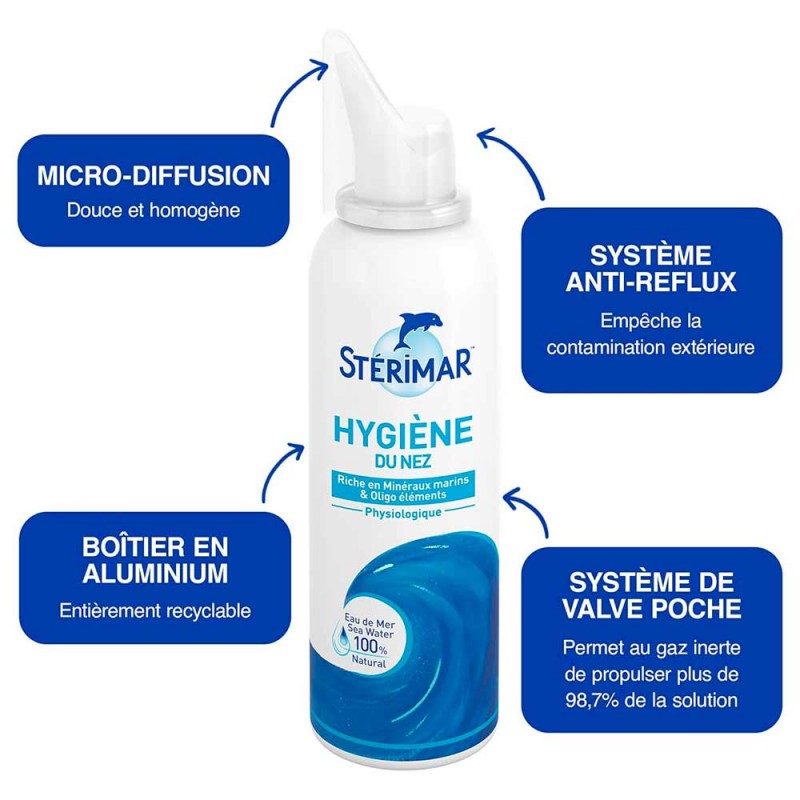 Stérimar physiologique d'eau de mer 100 ml
