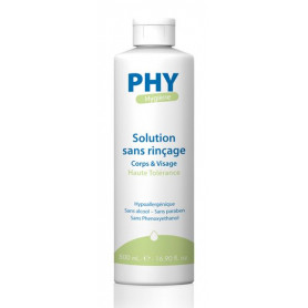 Solution sans rinçage Phy pour la toilette visage & corps - Flacon 500 ml