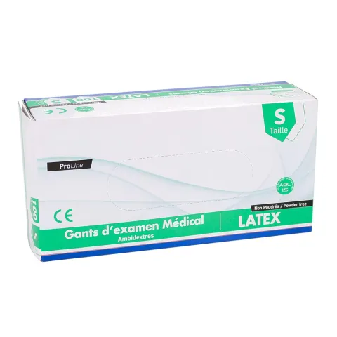 Gants d'examen en latex non poudrés, non stériles