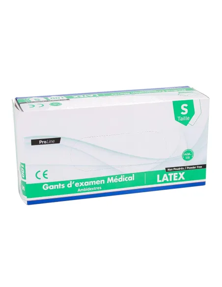 Gants d'examen en latex non poudrés, non stériles