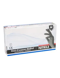 Gants nitrile non poudrés noir mediclinic