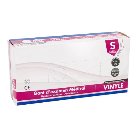 Gants Vinyle non poudrés médiclinic