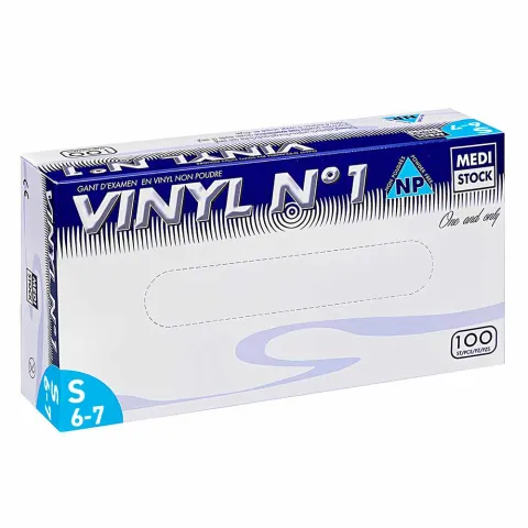 Gants d’examen vinyl sans poudre, non stériles