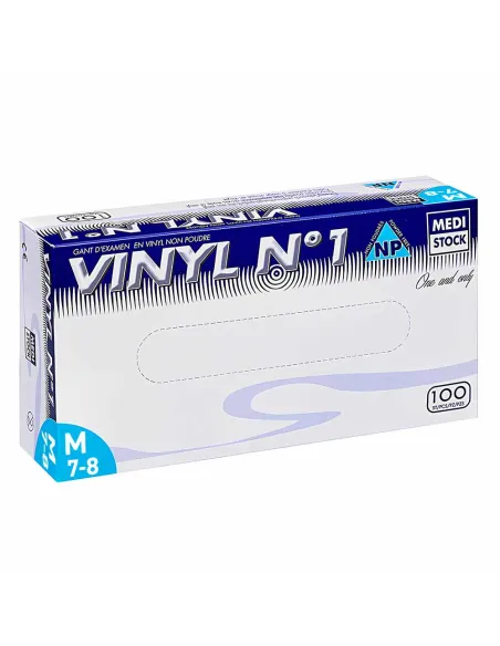 Gants d’examen vinyl sans poudre, non stériles
