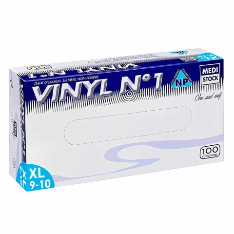 Gants d’examen vinyl sans poudre, non stériles