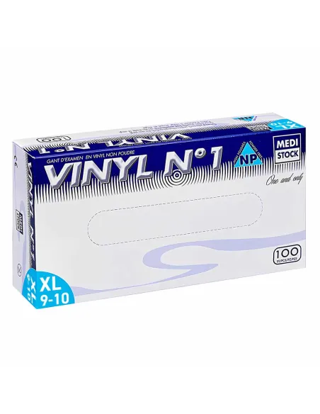Gants d’examen vinyl sans poudre, non stériles