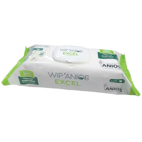 Lingettes Désinfectantes Wip'Anios Excel : Désinfection Efficace