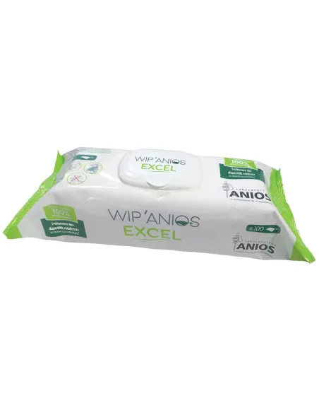 Lingettes Désinfectantes Wip'Anios Excel : Désinfection Efficace