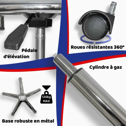 Tabouret de Médecin NOIR