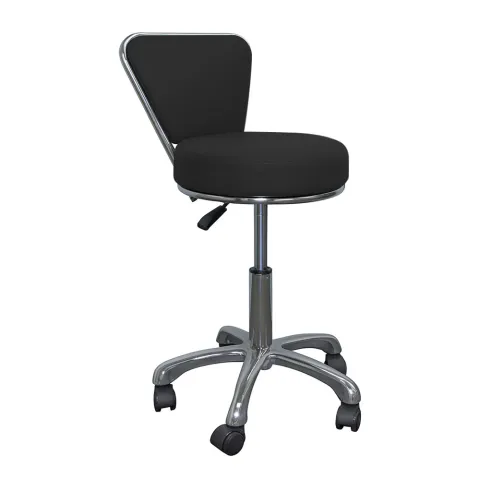 Tabouret de médecin avec dossier 46–60 cm