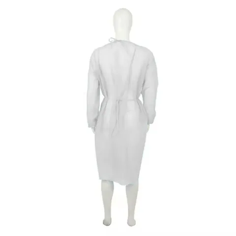 Blouse d'isolation à usage unique blanc