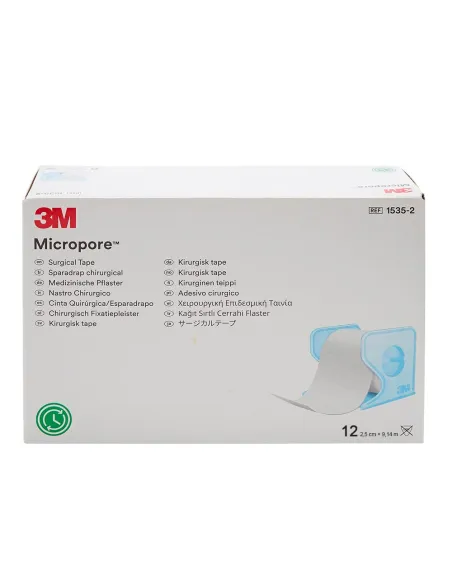 MICROPORE 2.5CM DEVIDOIR BLEU BTE DE 12