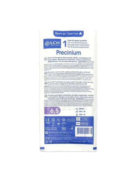 Gants de chirurgie en latex Precinium poudrés, stériles