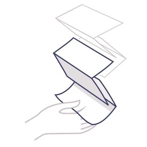 Essuie-mains enchevêtrés en "Z" pure ouate de cellulose - LD Medical