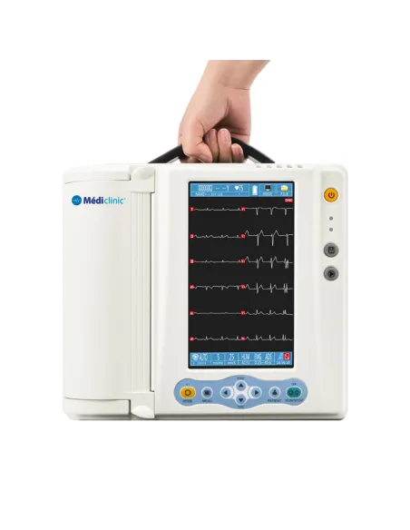 Électrocardiographe 12 pistes écran tactile 9” Cardio Beta 12 - Blanc