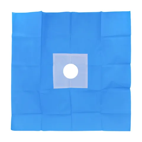 Champs de soins troués stériles avec adhésif Ø 6 cm