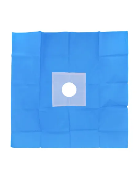 Champs de soins troués stériles avec adhésif Ø 6 cm