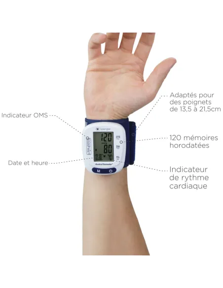 TENSIOMETRE ELECTRONIQUE POIGNET AUTOTENSIO