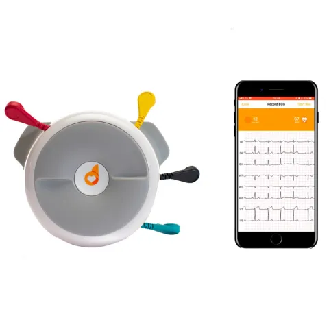 ECG portable 8/12 dérivations D?Heart – iOS/Android, assistance vocale, 24h d’autonomie
