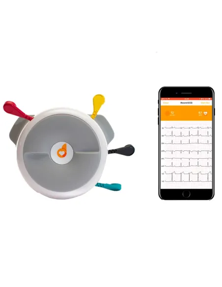 ECG portable 8/12 dérivations D?Heart – iOS/Android, assistance vocale, 24h d’autonomie