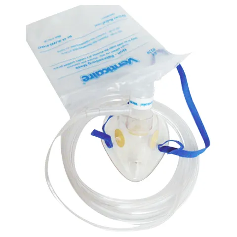 MASQUE A OXYGENE ADULTE HAUTE CONCENTRATION AVEC TUBULURE